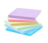 jatimdotin 300 Foglietti Adesivi, Blocchetti Memo Adesivi Colore Chiaro, 6 Colori Foglietti Adesivi per Contrassegnare ed Evidenziare Pagine, 76 x 76 mm