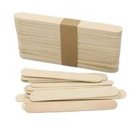 jatimdotin 50 PCS Bastoncini in Legno, Bastoncini Legno Naturale 15x1,8cm, Abbassalingua, Stecchi Gelato, per Artigianato, Gelato, Ceretta e Abbassalingua
