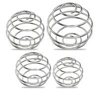 jatimdotin Ball Shaker Per Proteine, 4 Pcs Inox la Sfera di Miscelazione, Shaker Acciaio, Agitare la Sfera per le Bevande Mescolate Proteiche (4 Misure)