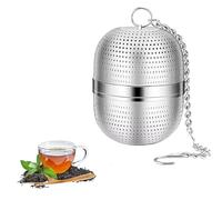 jatimdotin Infusore per Tisane, Infusore Settaccio Filtro, Filtro da tè in Acciaio Inossidabile 304, Filtro Sferico a Rete per Il tè con Catena di Estensione per Teiere, Tazze e Bottiglie di tè.