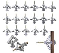 Jatimdotina 20 Pezzi Tasselli Butterfly per Cartongesso con Viti ad Espansione per Mattone Forato