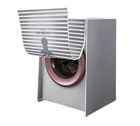 Jatour Coprilavatrice con Chiusura A Zip, Copertura Lavatrice per Esterno, Impermeabile E Antipolvere Copri Asciugatrice, Copertura per Lavatrice, Simpatico Motivo di Cervo A Strisce di Orso