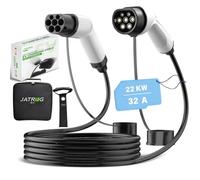 JATRHG Cavo di Ricarica EV 22KW 32Amp /Trifase/ 10 Metri/Veicolo Elettrico e Ibrido Plug-in da Tipo 2 a Tipo 2