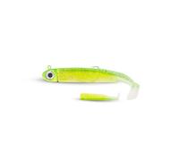 Jatsui Blade Minnow 7 cm 9 g - Soft Bait per Spigola, Mare e Acqua Dolce, Gomma Morbida e Resistente con Corpo di Ricambio (GY - 7 CM)