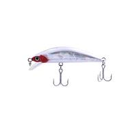 JATSUI Frenzy Minnow Sinking, 55, Colore RH Artificiale da Pesca, Bianco/Rosso, 55 mm