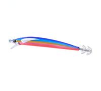 JATSUI Totanara, Killer Calamaro, 8.2 gr, 100 mm, Colore 02 Artificiale da Pesca, Azzurro/Blu/Giallo/Rosso