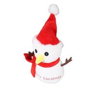 Jauarta 25 Cm Glowing Show Man Snowman Plushing, Bambola della Decorazione di Natale con Effetti Luminosi per Luoghi di Casa e Commerciali, per Decorazioni e Giocattoli