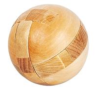Jauarta 6 Cm in Legno Puzzle Blocco a Sfera Magica, più Difficile da Assemblare i Teaser Cerebrali in Legno, un Giocattolo di Puzzle Impegnativo per 5+ con Esercizio Cerebrale e Sollievo (Colore