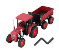 Jauarta Giocattolo per Bambini per Bambini, Giocattolo di Trattore Vintage con Modello a 4 Ruote, Design retrò, Adatto per Bambini Divertimento Quotidiano, Display e Gioco, Decorazione (Rosso)