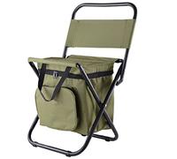 Jauarta Sedie Pieghevoli Multifunzionali da 10L con Borsa Isolata, capacità di Carico di 100 Kg, Sedia da Campeggio per Escursioni, Pesca, Picnic