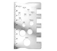 Jauge de filetage - Outil dee mesure des pas dei vis précis | Thread Gauge en acier inoxydable durable | Instrument pratique pour mécanique et bricolage