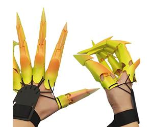 Jauhmui Dita articolare per Halloween, con scheletro per Halloween, con stampa 3D, per dita scheletriche, adatti per tutte le dita, per feste in maschera