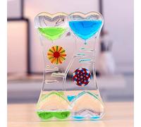 Jauhmui Timer a clessidra liquido petrolifero, giocattolo sensoriale, timer ad acqua, per attività, relax, ansia, autismo, ADHD