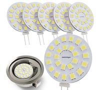 JAUHOFOGEI Lampadina LED Bispina G4 2W 12 volt ac/dc Luce Fredda - Faretto LED per Cappa Cucina G4 12V 20W - Mini Lampadine LED Attacco G 4 Piatta 2 Watt per Faretti Incasso - 6 Pezzi