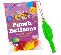 Jaunty Partyware 25 palloncini grandi per bambini, ideali per riempire sacchetti per feste, 30,5 cm, colori assortiti, divertenti idee per feste per bambini, spessi e resistenti, facili da gonfiare