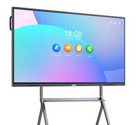 JAV Lavagna Bianca Intelligente 55 Pollici Smart Board 4K UHD Touchscreen All-in-one Lavagna Interattive Digitale con Doppio Sistema per Ufficio, Aula (Staffa Parete Inclusa)