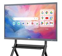 JAV Lavagna Interattiva 55 Pollici Smart Board Touchscreen 4K UHD Android 14 Certificazione Google EDLA Lavagna Digitale Elettronica 8+128GB Telecamera 48MP Integrata per Ufficio Aula