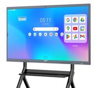 JAV Lavagna Interattiva Smart Board 86 Pollici 4K UHD Touchscreen Android 14.0 con Certificazione Google EDLA Lavagna Digitale Elettronica Camera AI Integrata 48 MP per Ufficio, Aula