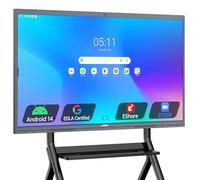 JAV Smart Board 4K UHD - Lavagna bianca interattiva con certificazione EDLA con sistema operativo Android integrato, per aule, ufficio, casa, display digitale 8+128 GB, per lavoro ibrido (55 pollici)