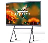 JAV Smart Board Pro - Lavagna interattiva da 65 pollici certificata Google EDLA 4K UHD per aula e l'ufficio, display touchscreen all-in-one con fotocamera AI da 48 MP, Soundbar da 100 W, Android 14, 8