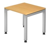 JAVA 8 S | Scrivania 80x80 regolabile in altezza Faggio