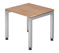 JAVA 8 S | Scrivania 80x80 regolabile in altezza Noce