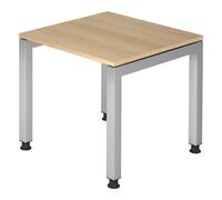 JAVA 8 S | Scrivania 80x80 regolabile in altezza Quercia