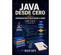 Java desde cero - Libro 2: Programación estructurada a fondo: Métodos, matrices y recursión explicados paso a paso. 100 ejercicios resueltos para dejar de copiar código y empezar a diseñarlo.