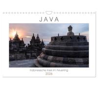 Java, Indonesische Insel im Feuerring (Wandkalender 2026 DIN A4 quer), CALVENDO Monatskalender: Eine fotografische Rundreise durch die faszinierende ... Tempeln, wilden Küsten und aktiven Vulkanen.