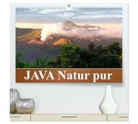 JAVA Natur pur (hochwertiger Premium Wandkalender 2026 DIN A2 quer), Kunstdruck in Hochglanz: Java, eine der vier großen Sundainseln, lockt Besucher aus aller Welt an.