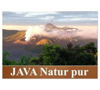 JAVA Natur pur (Wandkalender 2026 DIN A3 quer), CALVENDO Monatskalender: Java, eine der vier großen Sundainseln, lockt Besucher aus aller Welt an.