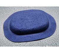 Java-Plus Blu Reale Cuscino Per Il Collo Inserto Di Sicurezza 32x22cm.