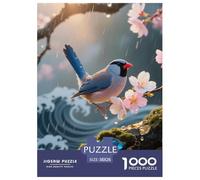 Java SparrowJigsaw Puzzle for Adults 1000pcs Age 12+ for Adults Challenging & Brainteasing Beautiful Decoration for Aduits Kids38x26cm/1000pcs