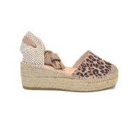 JAVA30LE ESPADRILLES SANDALO CON ZEPPA E PLATEAU SERRAJE LEOPARDO