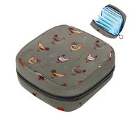 JAVENPROEQT 1 borsa per assorbenti igienici, grande, riutilizzabile, per il primo periodo, per ragazze, donne, donne, 17 x 17 x 12 cm, polli animali della fattoria