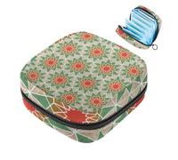 JAVENPROEQT 1 borsa per assorbenti igienici, grande, riutilizzabile, per il primo periodo, per ragazze, donne, donne, 17 x 17 x 12 cm, motivo mandala artistico