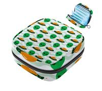 JAVENPROEQT 1 borsa per assorbenti igienici, grande, riutilizzabile, per il primo periodo, per ragazze, donne, donne, 17 x 17 x 12 cm, alieno UFO
