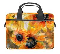 JAVENPROEQT 1 borsa portaoggetti per assorbenti igienici, grande, riutilizzabile, per il primo ciclo mestruale, per ragazze, donne, 17 x 17 x 12 cm, fiori di camomilla acquerello, multicolore,