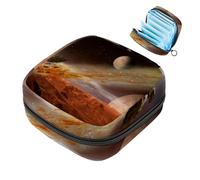 JAVENPROEQT 1 borsa portaoggetti per assorbenti igienici, grande, riutilizzabile, per il primo periodo, per ragazze, donne, donne, 17 x 17 x 12 cm, pianeta spaziale, universo