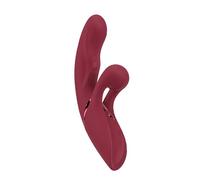 Javida 2 Function Rabbit Vibrator Vibratori Rabbit Rosso 22,3 cm