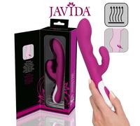 JAVIDA Heating Warming Vibe Vibratore Rabbit Curvo Morbido Dildo Riscaldabile