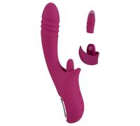 Javida Licking & Thrusting - vibratore leccante e spingente (viola)