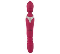 Javida Massaggiatore vibrante Thrusting 3in1 – Funzione calore – Rosso