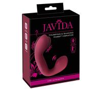 Javida Thumping - vibratore G-Spot e clitoride pulsante (rosso)