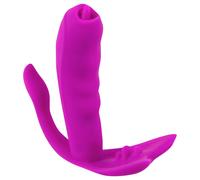 Javida Licking Panty Vibe with Remote Purple