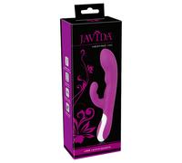 Vibratore con Stimolatore Clitorideo Riscaldante Javida (color lampone)