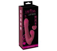 Javida - Vibratore Rotante con Braccio Clitorideo Ricaricabile e Radiocomando (Rosso)