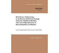 Javier A. Rodri Brief History of Herpetology in the Museum of Verteb (Tascabile)