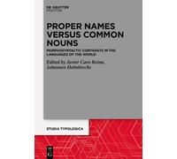 Javier Caro Reina Proper Names versus Common Nouns (Copertina rigida)