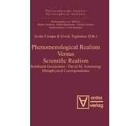 Javier Cumpa Phenomenological Realism Versus Scientific Reali (Copertina rigida)